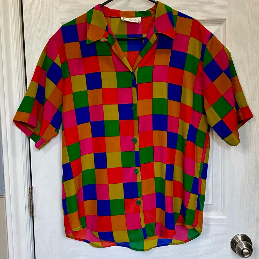 Colourful Checked Blouse